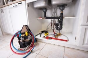 clearing out clogged drain
