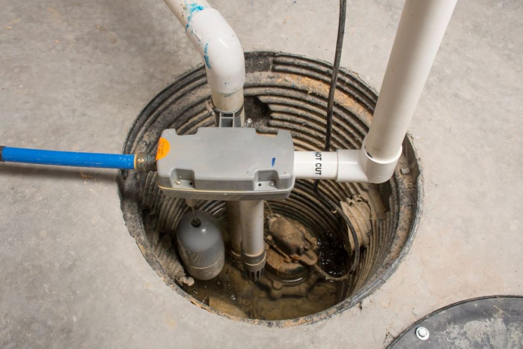 clean floor sump pump